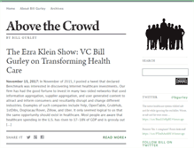 Tablet Screenshot of abovethecrowd.com